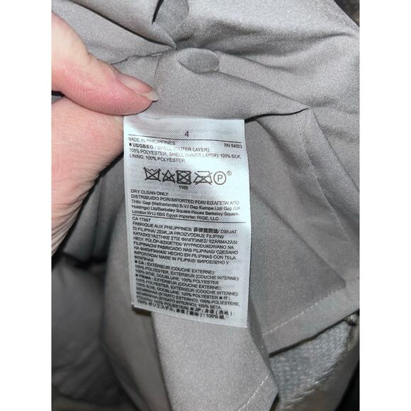 Banana Republic Platinum Sequin Dress Sz 4 Strapy Glam Cocktail Prom New Years - Picture 13 of 13